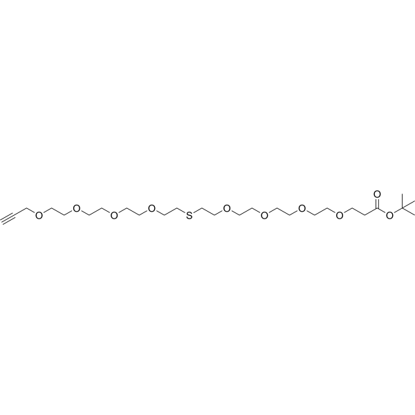 Propargyl-PEG4-S-PEG4-Boc 2055041-18-2